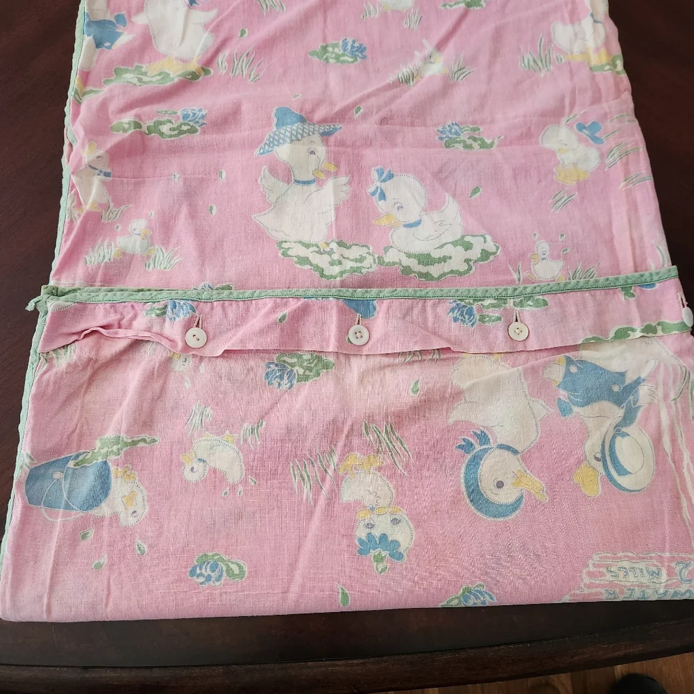 Vintage Crib Duvet Cover - Picture 1 of 12